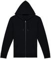 Heren Hooded Sweater Full Zip Native Spirit NS402 Zwart